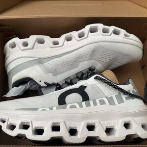 White and Gray Cloudtec Sneakers